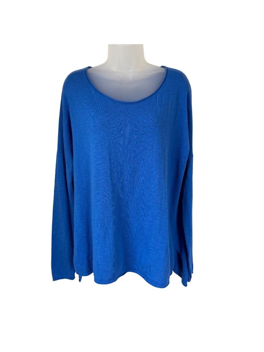 Vince Women’s Blue Lightweight Oversized Knit Pullover Size Large